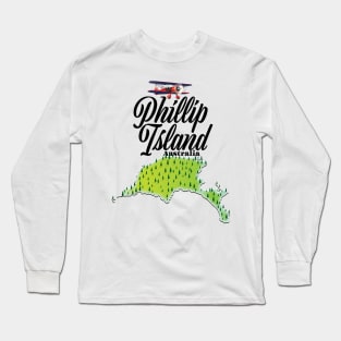 Phillip Island Australia map Long Sleeve T-Shirt